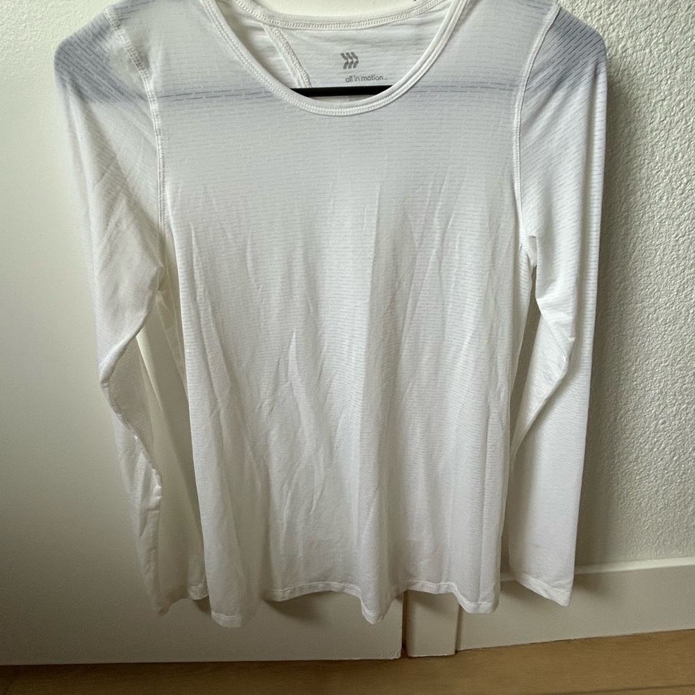 All in Motion White Long Sleeve Tee